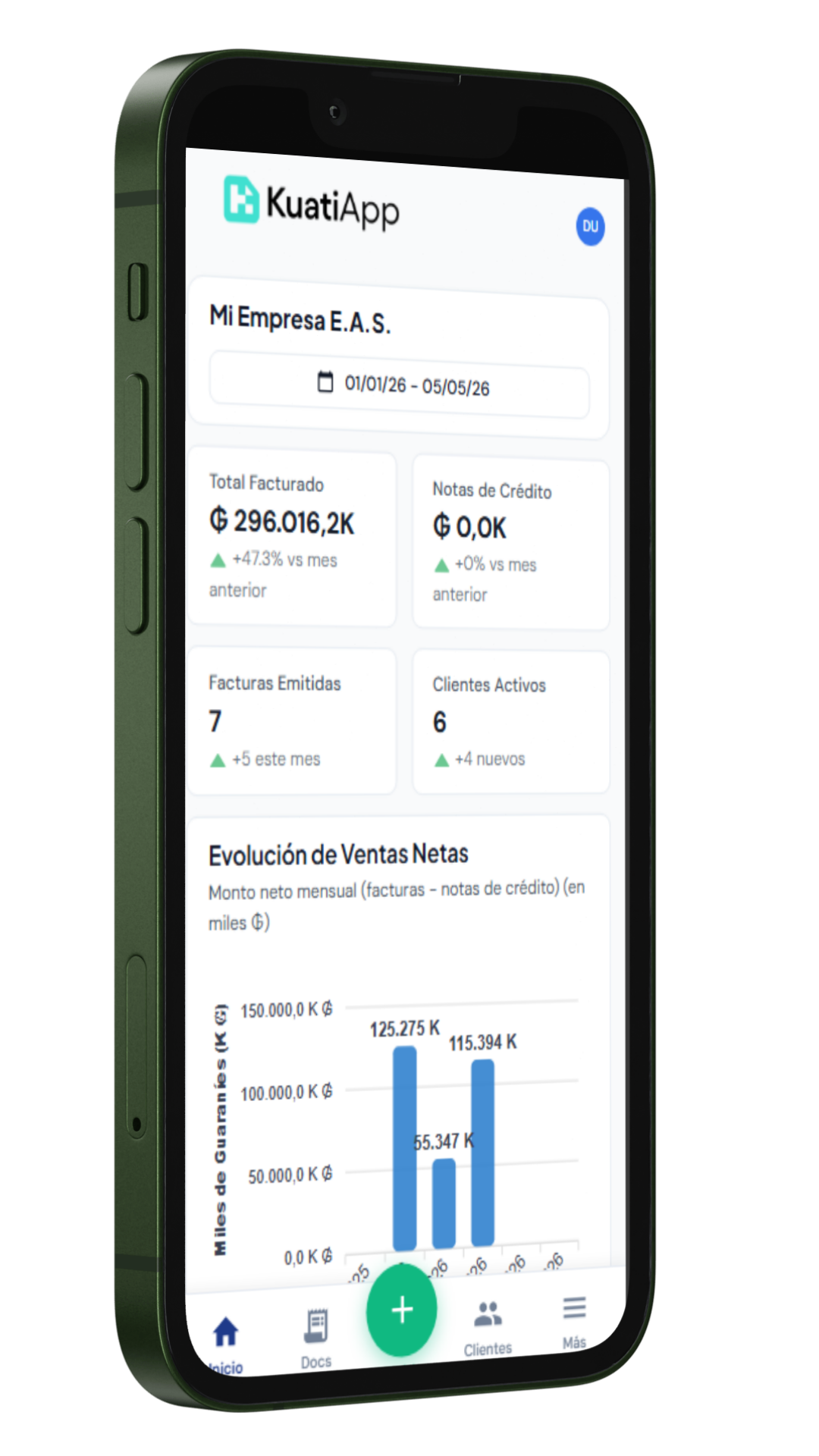 KuatiApp en celular